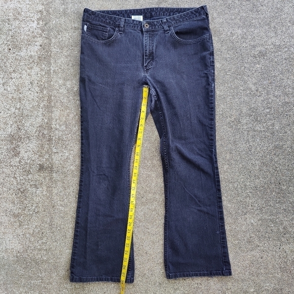 Carhartt Womens Jeans Black Stretch Original Fit Straight Leg Denim Pants Sz 16 - Picture 7 of 11